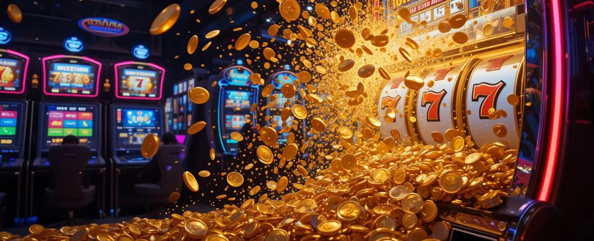 Dynamic 8k8 Slot machine background with bright lights